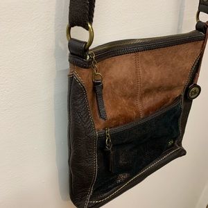 The Sak suede and leather bag